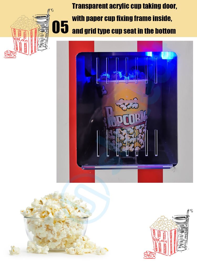 Self-serve Popcorn Vending Machine for Mall - SHENZHEN HAOMIN ...